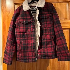 Levi's Red and Black Shirt Jacket